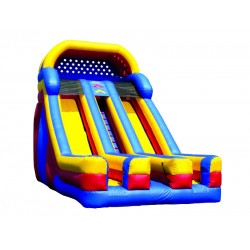 Inflatable Dual Lane Slide With Front Exits Inflatable Dual Lane Slide With Front Exits