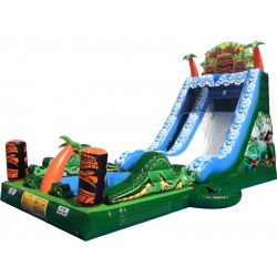 Tiki Falls Slide With Detachable Pool Tiki Falls Slide With Detachable Pool