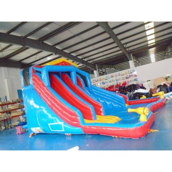 Inflatable Water Gun Slide Swimming Splash Pool Banzai