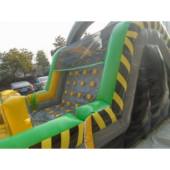 95ft Toxic Rush Inflatable Obstacle Course